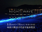 2016年8月8日(月)～14(日)　逗子海岸「NIGHT WAVE　～光の波プロジェクト～」