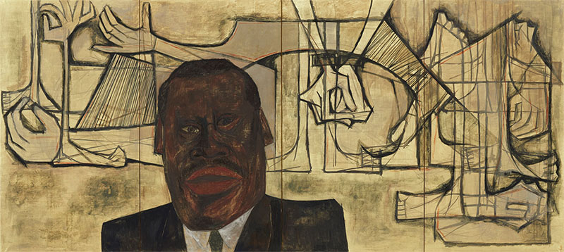 《黒人歌手ポール・ロブソン》1959年　顔料、紙
東京国立近代美術館蔵
※前期（4月16日（土）～5月15日（日））のみ展示
